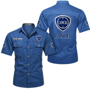 Bella Strada Exclusive Logo Short Sleeved Shirt, Gift For Bella Strada Enthusiasts CAR444 - Cowboy Blue