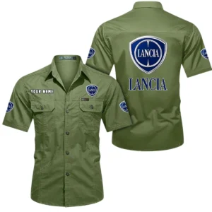 Lusso Cars Exclusive Logo Short Sleeved Shirt, Gift For Lusso Cars Enthusiasts CAR444 - Fruit Green