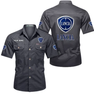 Stile Motors Exclusive Logo Short Sleeved Shirt, Gift For Stile Motors Lovers CAR444 - Gray