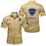 Classico Auto Exclusive Logo Short Sleeved Shirt, Gift For Classico Auto Lovers CAR444 - Khaki