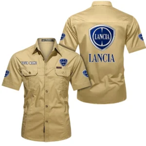 Classico Auto Exclusive Logo Short Sleeved Shirt, Gift For Classico Auto Lovers CAR444 - Khaki