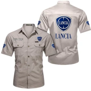 Roma Ride Exclusive Logo Short Sleeved Shirt, Gift For Roma Ride Lovers CAR444 - Beige