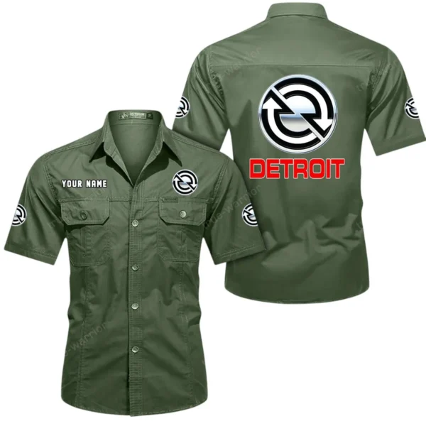 PowerCore Engines Exclusive Logo Short Sleeved Shirt, Gift For PowerCore Engines Lovers CAR444 - Army Green