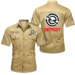 PrimePower Diesel Exclusive Logo Short Sleeved Shirt, Gift For PrimePower Diesel Enthusiasts CAR444 - Khaki