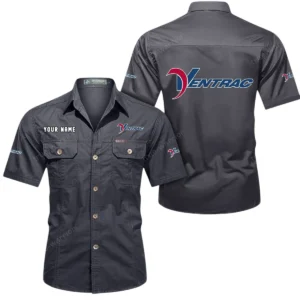 Pro-Grade Utility Tractor Exclusive Logo Short Sleeved Shirt, Gift For Pro-Grade Utility Tractor Enthusiasts CAR444 - Gray