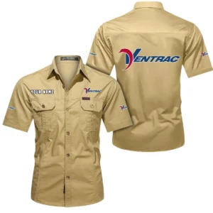 TerrainMaster Machine Exclusive Logo Short Sleeved Shirt, Gift For TerrainMaster Machine Lovers CAR444 - Khaki