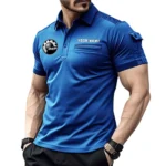 Recreational Quad Exclusive Logo Pocket Polo Shirt, Gift For Recreational Quad Enthusiasts CAR445 - Blue