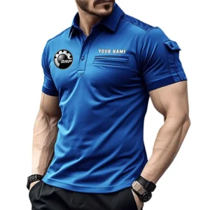 Recreational Quad Exclusive Logo Pocket Polo Shirt, Gift For Recreational Quad Enthusiasts CAR445 - Blue