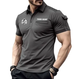 Affordable Wheels Exclusive Logo Pocket Polo Shirt, Gift For Affordable Wheels Enthusiasts CAR445 - Gray