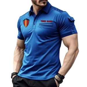Exotic Automobile  Exclusive Logo Pocket Polo Shirt, Gift For Exotic Automobile  Lovers CAR445 - Blue