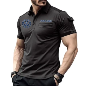 Urban Vehicle Exclusive Logo Pocket Polo Shirt, Gift For Urban Vehicle Lovers CAR445 - Black