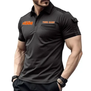 Trail Rider Bike Exclusive Logo Pocket Polo Shirt, Gift For Trail Rider Bike Enthusiasts CAR445 - Black