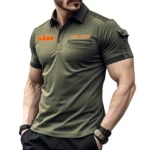 Outdoor Racing Motorcycle Exclusive Logo Pocket Polo Shirt, Gift For Outdoor Racing Motorcycle Lovers CAR445 - Green