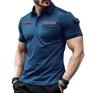 Full-Size Pickup Exclusive Logo Pocket Polo Shirt, Gift For Full-Size Pickup Enthusiasts CAR445 - Navy Blue