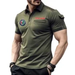 Italian Performance Coupe Exclusive Logo Pocket Polo Shirt, Gift For Italian Performance Coupe Enthusiasts CAR445 - Green