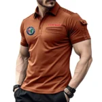 Elegant Touring Car Exclusive Logo Pocket Polo Shirt, Gift For Elegant Touring Car Enthusiasts CAR445 - Orange