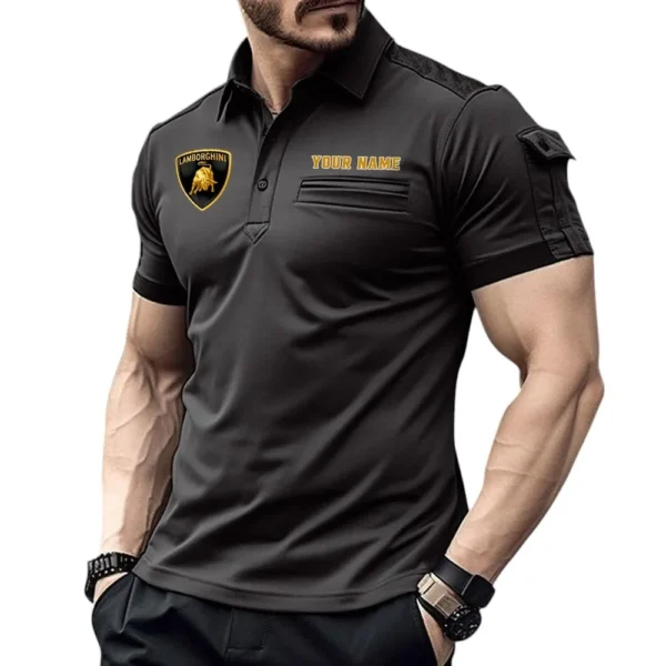 High-Performance Coupe Exclusive Logo Pocket Polo Shirt, Gift For High-Performance Coupe Lovers CAR445 - Black