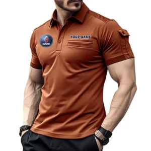 Performance Sedan Exclusive Logo Pocket Polo Shirt, Gift For Performance Sedan Enthusiasts CAR445 - Orange