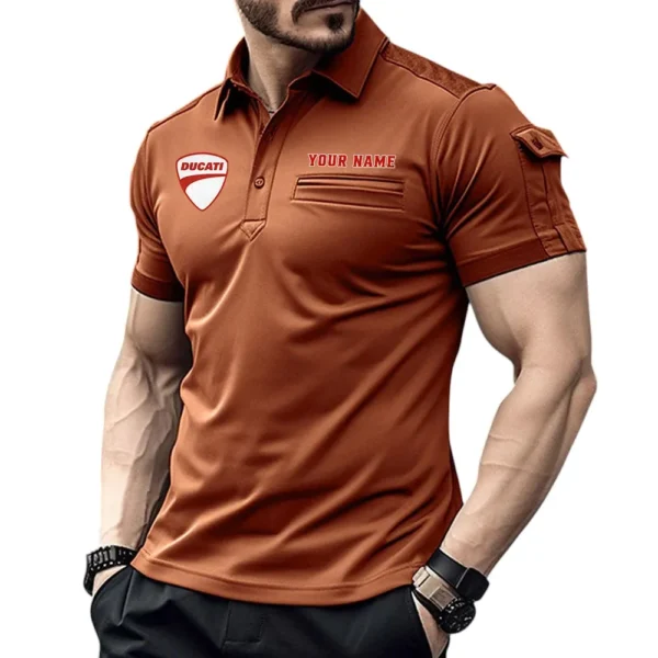 Sleek Superbike Exclusive Logo Pocket Polo Shirt, Gift For Sleek Superbike Lovers CAR445 - Orange