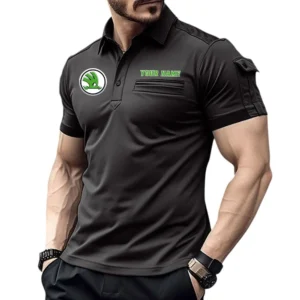 Adrenaline Machine Exclusive Logo Pocket Polo Shirt, Gift For Adrenaline Machine Lovers CAR445 - Black