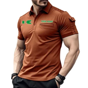 Ninja Bike  Exclusive Logo Pocket Polo Shirt, Gift For Ninja Bike  Enthusiasts CAR445 - Orange