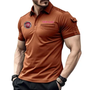 Vintario Autos Exclusive Logo Pocket Polo Shirt, Gift For Vintario Autos Lovers CAR445 - Orange