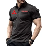 Japanese Car Exclusive Logo Pocket Polo Shirt, Gift For Japanese Car Lovers CAR445 - Black