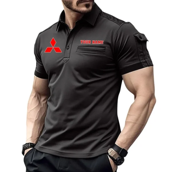 Japanese Car Exclusive Logo Pocket Polo Shirt, Gift For Japanese Car Lovers CAR445 - Black