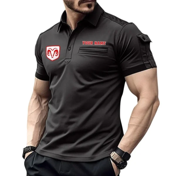 Power Car Exclusive Logo Pocket Polo Shirt, Gift For Power Car Lovers CAR445 - Black