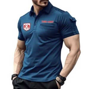 Muscle Car Exclusive Logo Pocket Polo Shirt, Gift For Muscle Car Lovers CAR445 - Navy Blue
