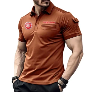American Sedan  Exclusive Logo Pocket Polo Shirt, Gift For American Sedan  Enthusiasts CAR445 - Orange