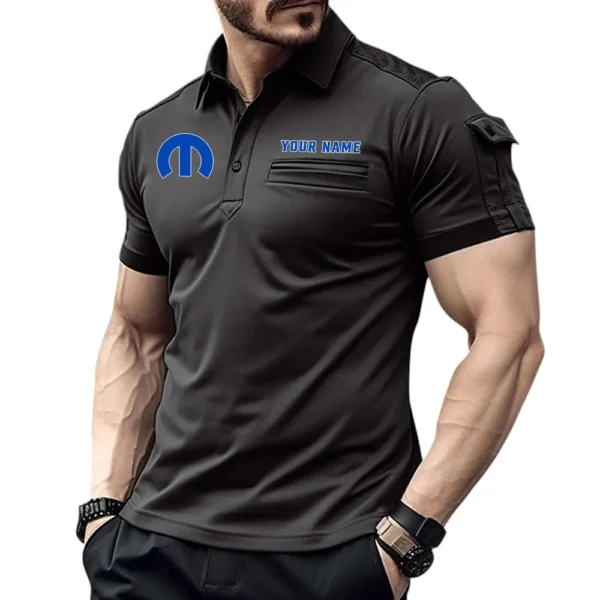 Muscle Car Parts Exclusive Logo Pocket Polo Shirt, Gift For Muscle Car Parts Lovers CAR445 - Black