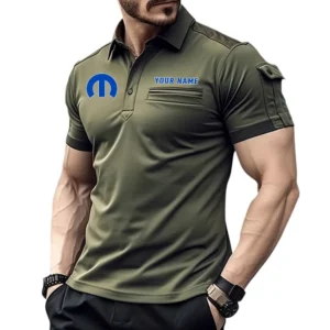 Vintage Car Tuning Exclusive Logo Pocket Polo Shirt, Gift For Vintage Car Tuning Lovers CAR445 - Green