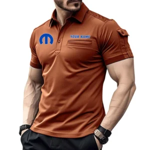Street Racing Style Exclusive Logo Pocket Polo Shirt, Gift For Street Racing Style Lovers CAR445 - Orange