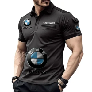 Luxury Sedan Exclusive Logo Pocket Polo Shirt, Gift For Luxury Sedan Enthusiasts CAR450 - Black