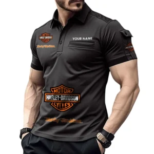 Touring Vehicle Exclusive Logo Pocket Polo Shirt, Gift For Touring Vehicle Enthusiasts CAR450 - Black