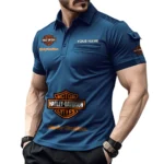 Cruiser Motorcycle Exclusive Logo Pocket Polo Shirt, Gift For Cruiser Motorcycle Enthusiasts CAR450 - Navy Blue