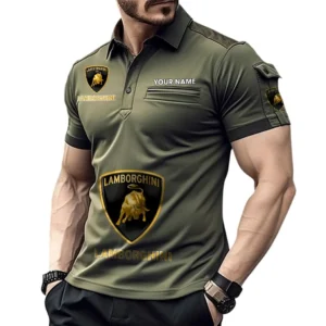 Legendary American Car Exclusive Logo Pocket Polo Shirt, Gift For Legendary American Car Lovers CAR450 - Green
