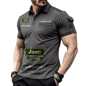 Premium Road Vehicle Exclusive Logo Pocket Polo Shirt, Gift For Premium Road Vehicle Enthusiasts CAR450 - Gray
