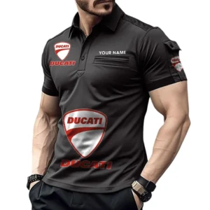 Adventure Utility Vehicle Exclusive Logo Pocket Polo Shirt, Gift For Adventure Utility Vehicle Enthusiasts CAR450 - Black
