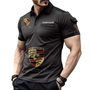 Compact Off-Road Vehicle Exclusive Logo Pocket Polo Shirt, Gift For Compact Off-Road Vehicle Enthusiasts CAR450 - Black