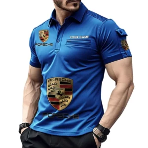 Utility 4x4 Manufacturer Exclusive Logo Pocket Polo Shirt, Gift For Utility 4x4 Manufacturer Enthusiasts CAR450 - Blue
