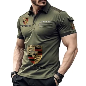Luxury Coupe Exclusive Logo Pocket Polo Shirt, Gift For Luxury Coupe Enthusiasts CAR450 - Green