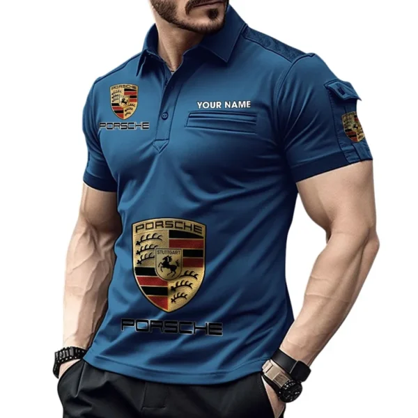 Performance Car Exclusive Logo Pocket Polo Shirt, Gift For Performance Car Enthusiasts CAR450 - Navy Blue