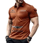 Iconic Sports Vehicle Exclusive Logo Pocket Polo Shirt, Gift For Iconic Sports Vehicle Lovers CAR450 - Orange