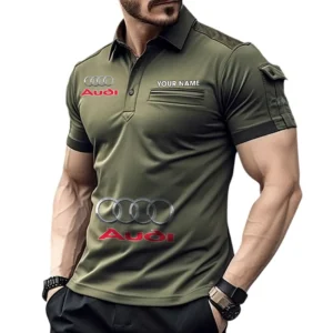Premium Road Machine Exclusive Logo Pocket Polo Shirt, Gift For Premium Road Machine Enthusiasts CAR450 - Green