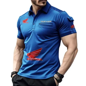 Modern Design Coupe Exclusive Logo Pocket Polo Shirt, Gift For Modern Design Coupe Enthusiasts CAR450 - Blue