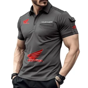 Precision Performance Vehicle Exclusive Logo Pocket Polo Shirt, Gift For Precision Performance Vehicle Enthusiasts CAR450 - Gray
