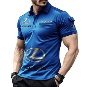 Driver-Focused Vehicle Exclusive Logo Pocket Polo Shirt, Gift For Driver-Focused Vehicle Enthusiasts CAR450 - Blue