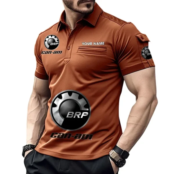 All-Terrain Rider Exclusive Logo Pocket Polo Shirt, Gift For All-Terrain Rider Enthusiasts CAR450 - Orange